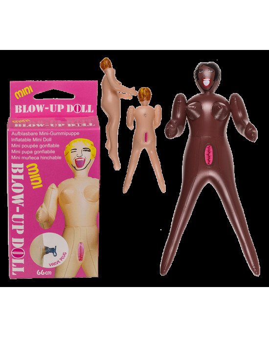 Надувна міні лялька Mini Blow-Up Doll Brown Hair, 66 см Надувна міні лялька Mini Blow-Up Doll Brown Hair, 66 см