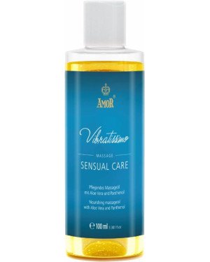Масажне масло - Vibratissimo Sensual Care з алое вера та пантенолом, 100 мл