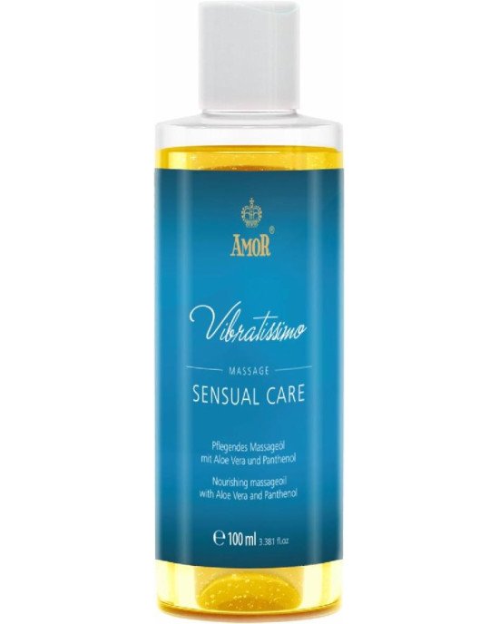 Масажне масло - Vibratissimo Sensual Care з алое вера та пантенолом, 100 мл