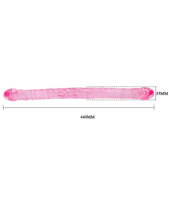 Двосторонній фалоімітатор - Double Dong Pink, 45 см Двосторонній фалоімітатор - Double Dong Pink, 45 см