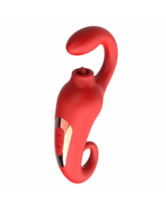 Вібратор - Merfi, 10 Vibration Functions, 10 Frequency Tongue Licking USB