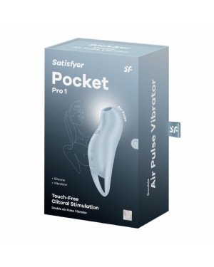 Вакуумний стимулятор - Satisfyer Pocket Pro 1 Blue Вакуумний стимулятор - Satisfyer Pocket Pro 1 Blue