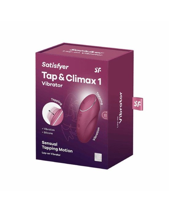 Кліторальний стимулятор - Satisfyer Tap & Climax 1 Red Кліторальний стимулятор - Satisfyer Tap & Climax 1 Red