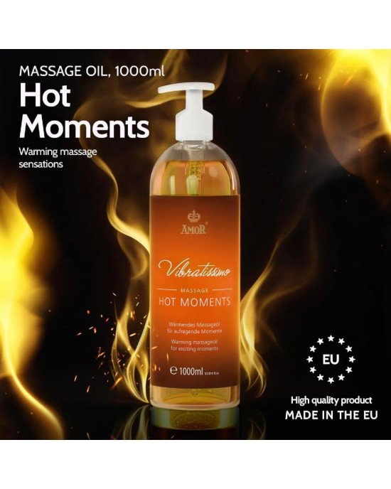 Масажне масло - Vibratissimo Hot Moments з зігріваючим ефектом, 1000 мл Масажне масло - Vibratissimo Hot Moments з зігріваючим ефектом, 1000 мл