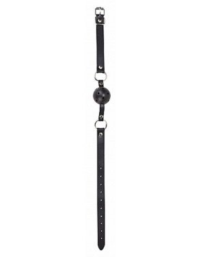Кляп - Ouch! Ball Gag With Leather Straps Black Кляп - Ouch! Ball Gag With Leather Straps Black