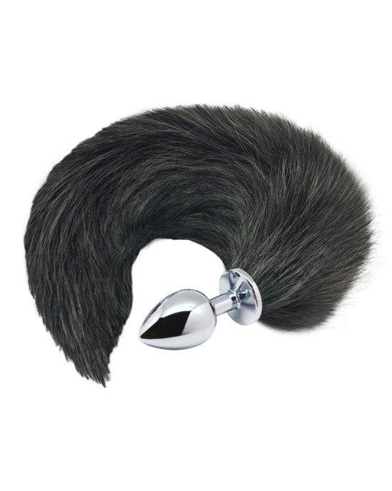 Alive Black&White Fox Tail M Alive Black&White Fox Tail M