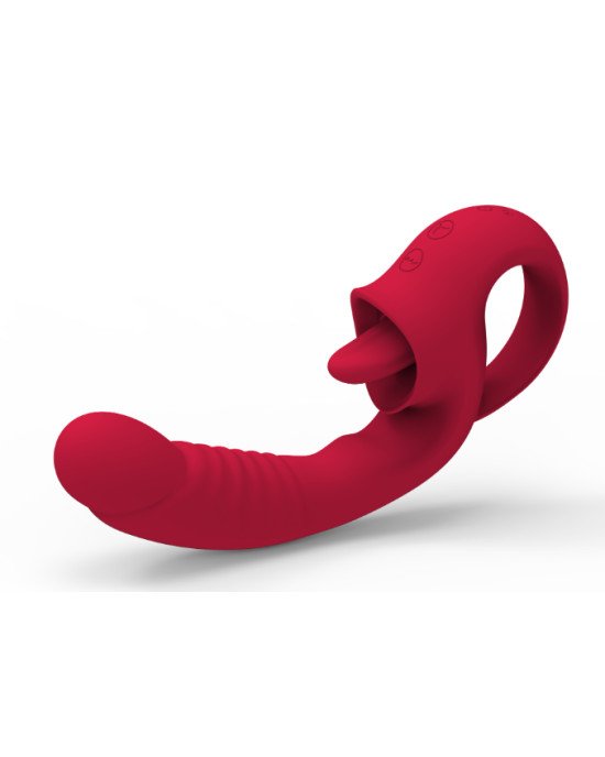 Вібратор - Rechargeable Licking Vibrator USB 10 Functions Вібратор - Rechargeable Licking Vibrator USB 10 Functions