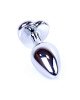 Анальна пробка - Jewellery Silver Heart Plug Black Анальна пробка - Jewellery Silver Heart Plug Black