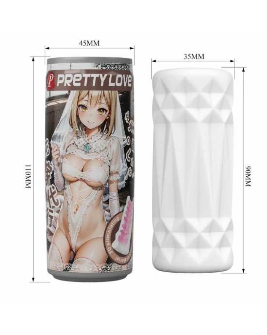 Мастурбатор - Pretty Love Pop-Top Can Masturbator White Мастурбатор - Pretty Love Pop-Top Can Masturbator White