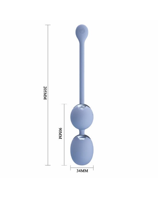 Вагінальні віброкульки - Pretty Love Willie Vibrating Kegel Balls Light Blue Вагінальні віброкульки - Pretty Love Willie Vibrating Kegel Balls Light Blue