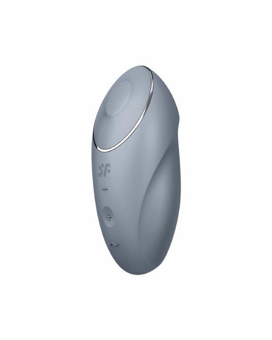 Кліторальний стимулятор - Satisfyer Tap & Climax 1 Bluegrey Кліторальний стимулятор - Satisfyer Tap & Climax 1 Bluegrey