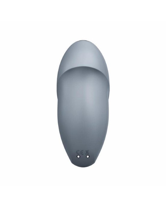 Кліторальний стимулятор - Satisfyer Tap & Climax 1 Bluegrey Кліторальний стимулятор - Satisfyer Tap & Climax 1 Bluegrey