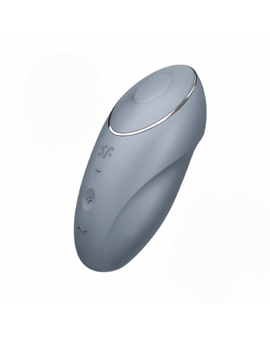 Кліторальний стимулятор - Satisfyer Tap & Climax 1 Bluegrey Кліторальний стимулятор - Satisfyer Tap & Climax 1 Bluegrey