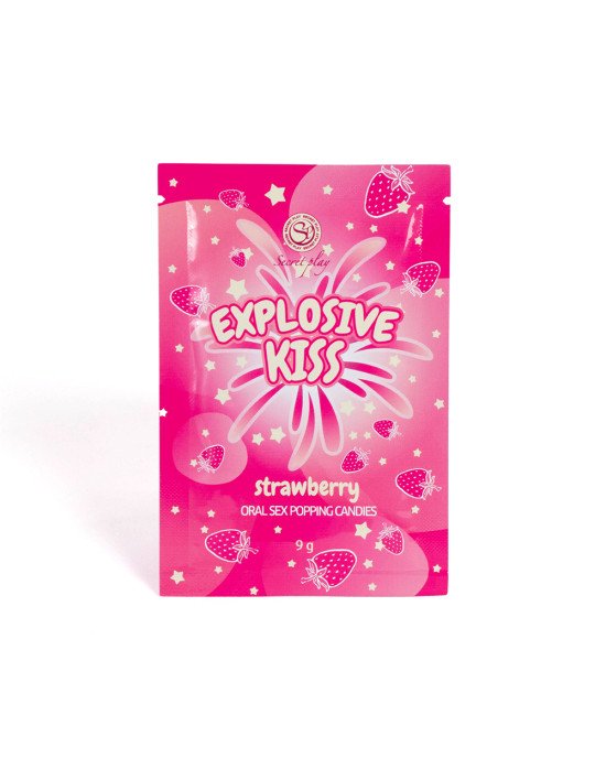 Стріляючі цукерки - Secret Play Explosive Kiss Strawberry, 9 г