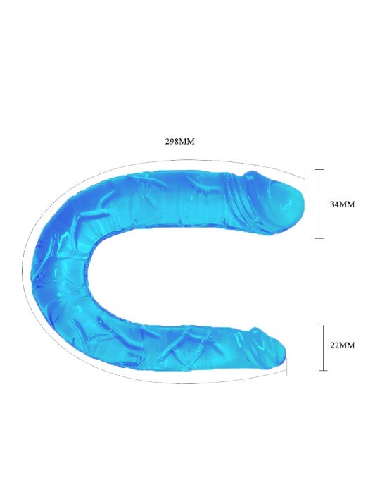 Двосторонній фалоімітатор - Double Dong Dildo Blue Двосторонній фалоімітатор - Double Dong Dildo Blue