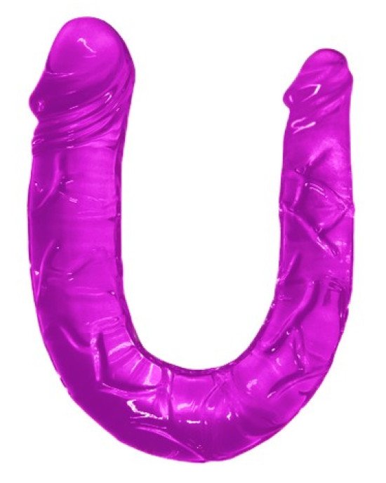 Двухсторонний фаллоимитатор - Double Dong Purple 30/263mm