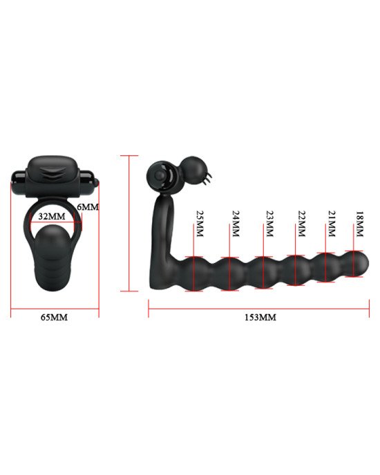 Насадка на член - Pretty Love Hercules Vibro Penis Sheath III Black Насадка на член - Pretty Love Hercules Vibro Penis Sheath III Black