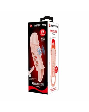 Насадка на член - Pretty Love Cecelia Vibrating Penis Sleeve Flesh