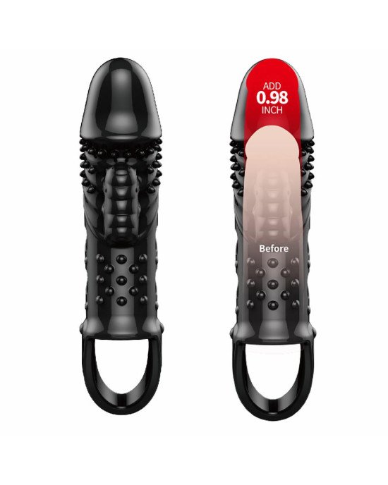 Насадка на член - Pretty Love Cecelia Vibrating Penis Sleeve Black Насадка на член - Pretty Love Cecelia Vibrating Penis Sleeve Black