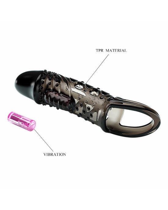 Насадка на член - Pretty Love Cecelia Vibrating Penis Sleeve Black Насадка на член - Pretty Love Cecelia Vibrating Penis Sleeve Black