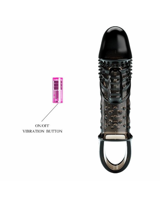 Насадка на член - Pretty Love Cecelia Vibrating Penis Sleeve Black Насадка на член - Pretty Love Cecelia Vibrating Penis Sleeve Black