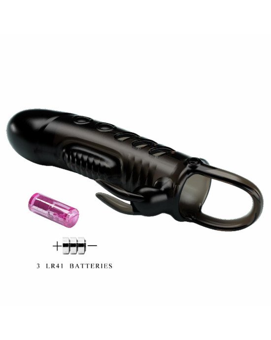 Насадка на член - Pretty Love Sloane Vibrating Penis Sleeve Black Насадка на член - Pretty Love Sloane Vibrating Penis Sleeve Black