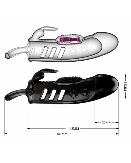 Насадка на член - Pretty Love Sloane Vibrating Penis Sleeve Black Насадка на член - Pretty Love Sloane Vibrating Penis Sleeve Black
