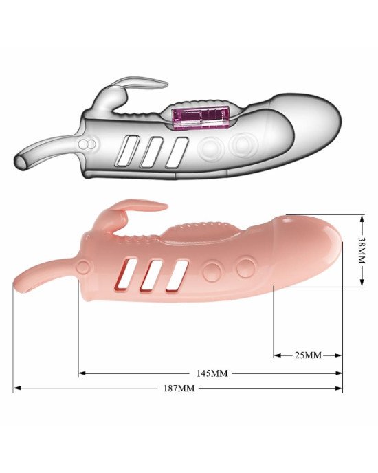 Насадка на член - Pretty Love Sloane Vibrating Penis Sleeve Flesh Насадка на член - Pretty Love Sloane Vibrating Penis Sleeve Flesh