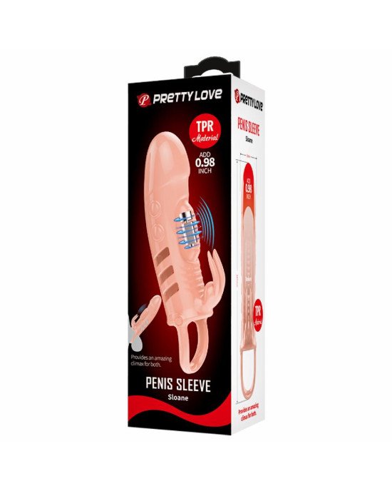 Насадка на член - Pretty Love Sloane Vibrating Penis Sleeve Flesh Насадка на член - Pretty Love Sloane Vibrating Penis Sleeve Flesh