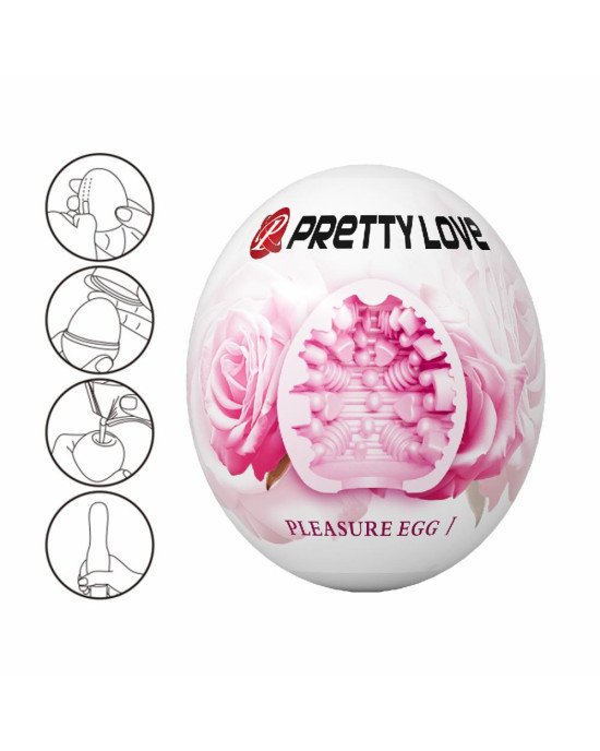 Мастурбатор - Pretty Love Pleasure Egg Masturbator Pink Мастурбатор - Pretty Love Pleasure Egg Masturbator Pink
