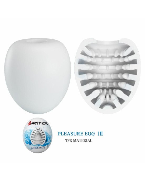 Мастурбатор - Pretty Love Pleasure Egg Masturbator White Мастурбатор - Pretty Love Pleasure Egg Masturbator White