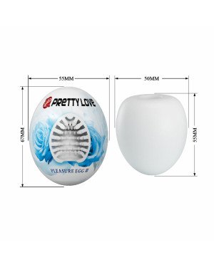 Мастурбатор - Pretty Love Pleasure Egg Masturbator White Мастурбатор - Pretty Love Pleasure Egg Masturbator White