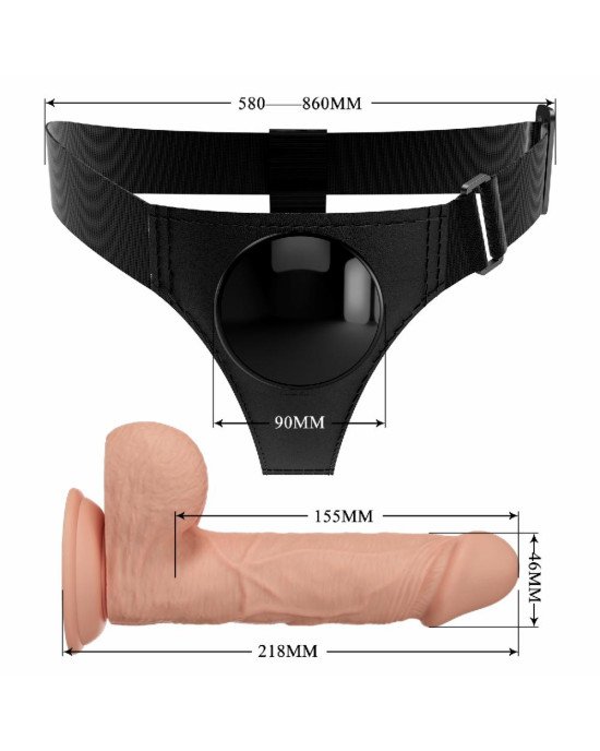 Страпон - Pretty Love Harness Briefs Jerry 7.6