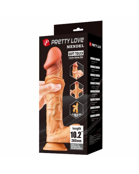 Фалоімітатор - Pretty Love Sliding Skin Mendel 10.2
