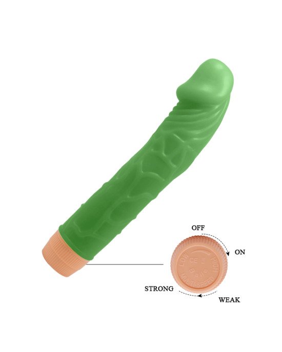 Вібратор - Barbara Bill Vibrator Green, 22,5 см Вібратор - Barbara Bill Vibrator Green, 22,5 см