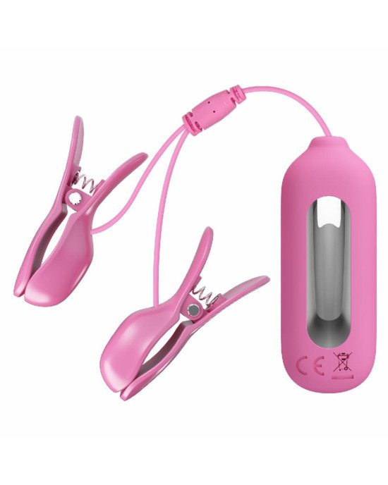 Затискачі для сосків - Pretty Love Nipple Clip Romantic Wave II Pink Затискачі для сосків - Pretty Love Nipple Clip Romantic Wave II Pink
