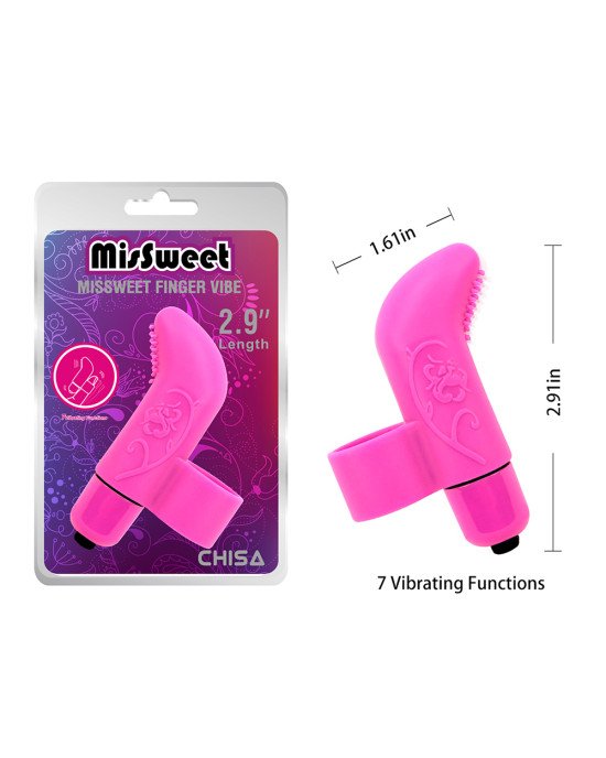 Насадка на палець - MisSweet Finger Vibe Pink Насадка на палець - MisSweet Finger Vibe Pink