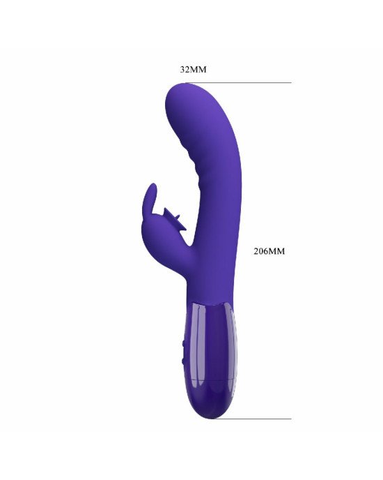 Вібратор - Pretty Love Cerberus Licking Vibrator Blue