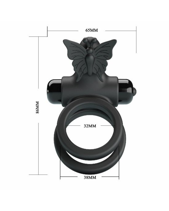 Ерекційне кільце - Pretty Love Passionate Ring IX Black Ерекційне кільце - Pretty Love Passionate Ring IX Black