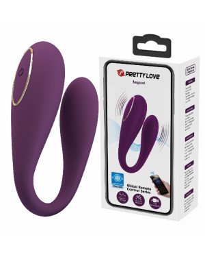 Вібратор - Pretty Love August Stimulator Dark Purple (App)