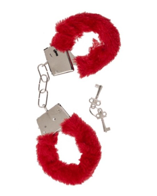 Наручники Plush Handcuffs With Keys Red Наручники Plush Handcuffs With Keys Red