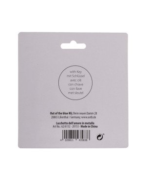 Металеві замочки з ключиком Love Lock, 4,7 см і 5 см