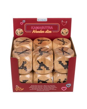Дерев'яний кубик Kama Sutra Wooden Dice, 6x6 см