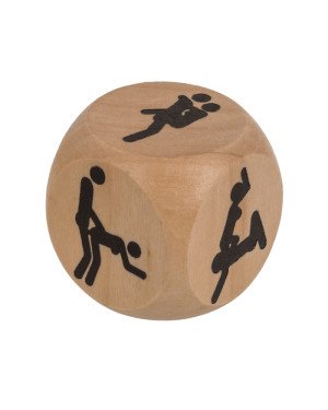 Дерев'яний кубик Kama Sutra Wooden Dice, 3 x 3 см Дерев'яний кубик Kama Sutra Wooden Dice, 3 x 3 см