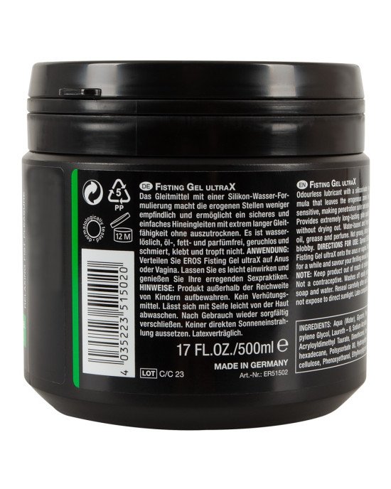 Гель для фістингу - EROS Fisting Gel UltraX, 500 мл Гель для фістингу - EROS Fisting Gel UltraX, 500 мл