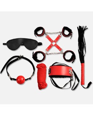 Набір БДСМ - Secret Play Secret Pleasure Red & Black Collection Bondage Kit