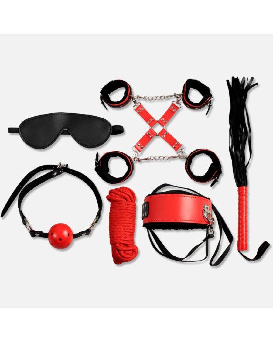 Набір БДСМ - Secret Play Secret Pleasure Red & Black Collection Bondage Kit Набір БДСМ - Secret Play Secret Pleasure Red & Black Collection Bondage Kit