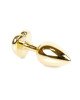 Анальна пробка - Jewellery Gold Heart PLUG- Green Анальна пробка - Jewellery Gold Heart PLUG- Green