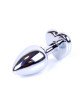 Анальна пробка - Jewellery Silver Heart PLUG- Dark Blue Анальна пробка - Jewellery Silver Heart PLUG- Dark Blue