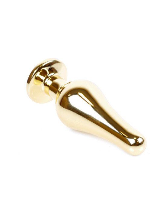 Анальна пробка - Jewellery Gold BUTT PLUG- Clear Анальна пробка - Jewellery Gold BUTT PLUG- Clear
